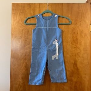 Giraffe Baby Boy Overalls Vintage By Thomas Size 24 Months 24M 2 Years